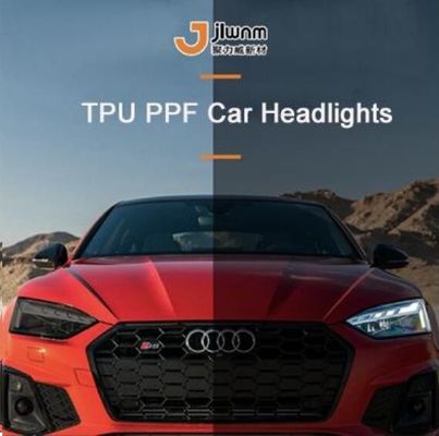 چسب قابل جابجایی چراغ جلو اتومبیل محافظ PPF فیلم رنگی 0.3x15 متر
